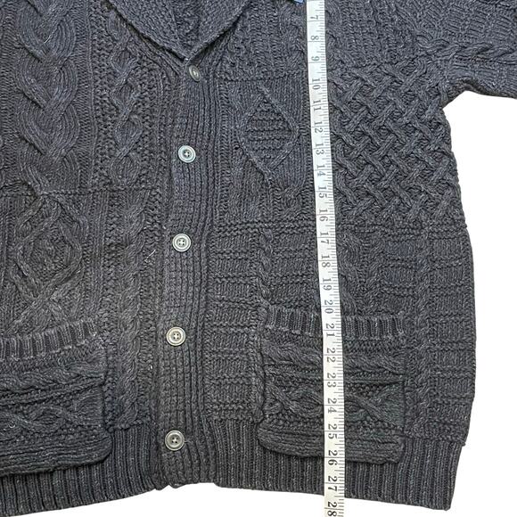 Ralph Lauren Mens Cardigan XL Cable Knit Designer Luxury Chunky Preppy Gift - Picture 7 of 8